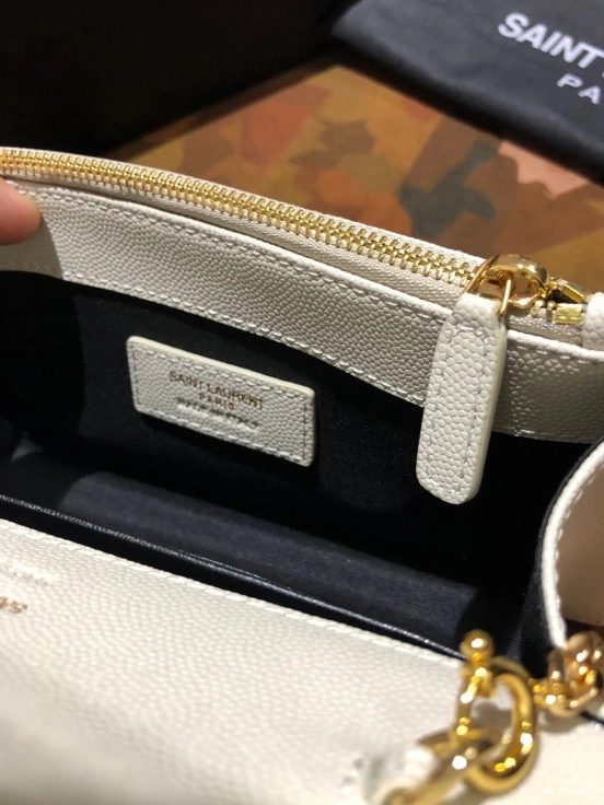 Repzbay REP MATELASSÉ YSL CASSANDRE WALLET CHAIN 0801